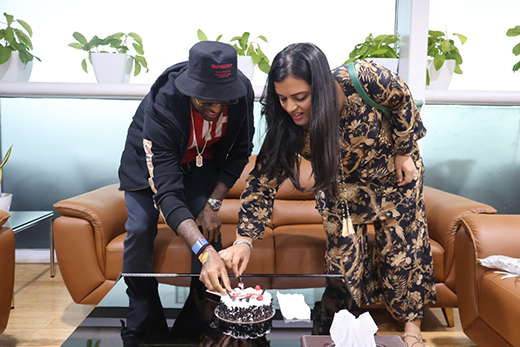 SKY and his wife Devisha Shetty 